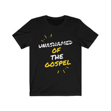 Load image into Gallery viewer, "Unashamed of the Gospel" Unisex Jersey Short Sleeve Tee
