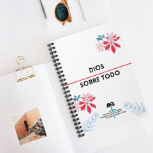 Load image into Gallery viewer, Branded &quot;Dios Sobre Todo&quot; Spiral Notebook - Ruled Line
